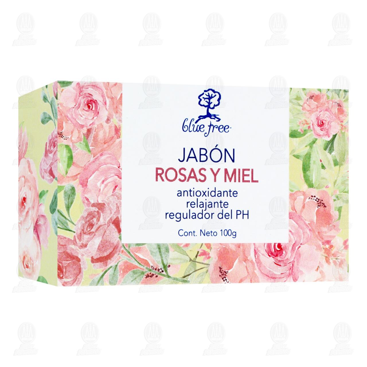 Jab&oacute;n Corporal Blue Tree Rosas y Miel, 100 gr.