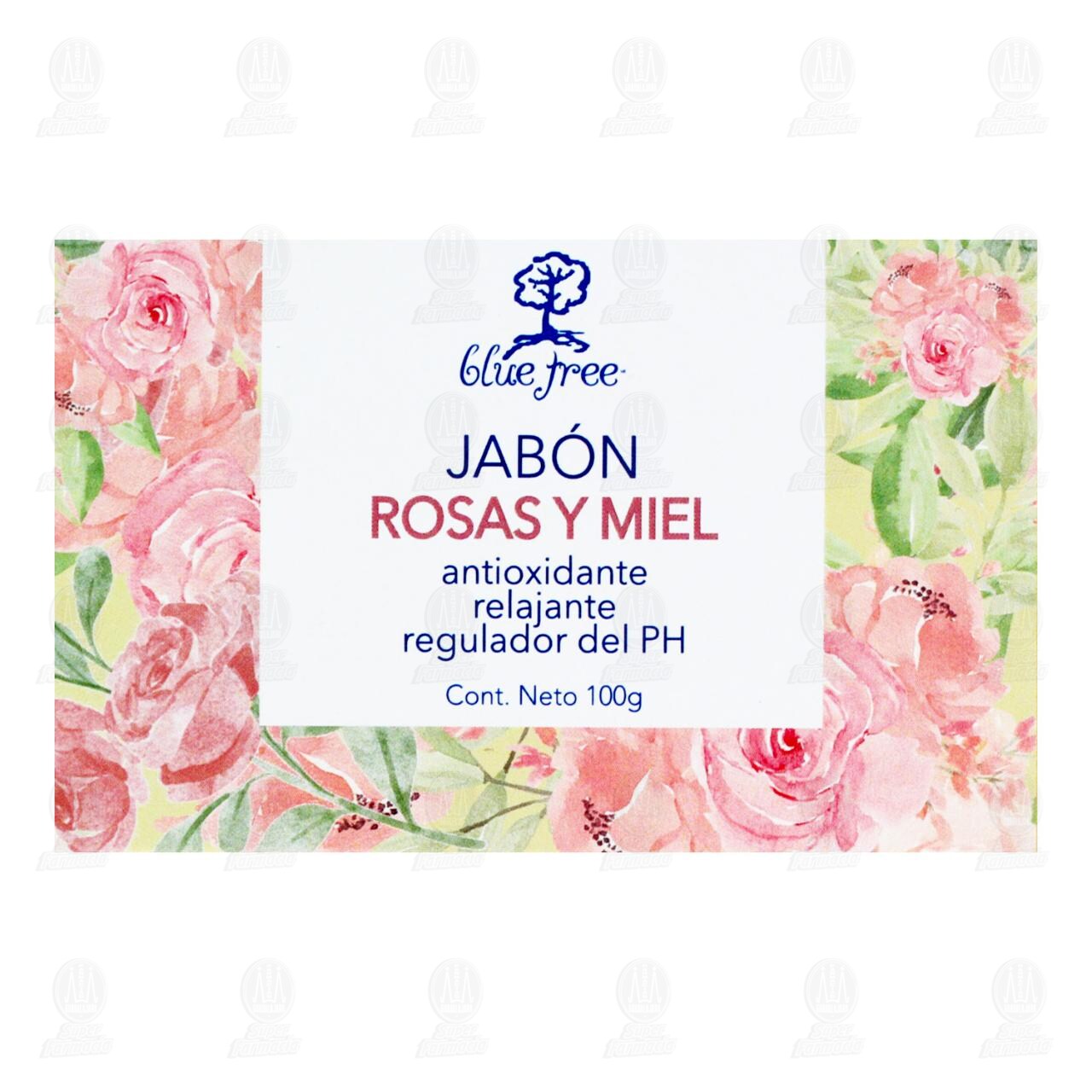 Jab&oacute;n Corporal Blue Tree Rosas y Miel, 100 gr. image number 1