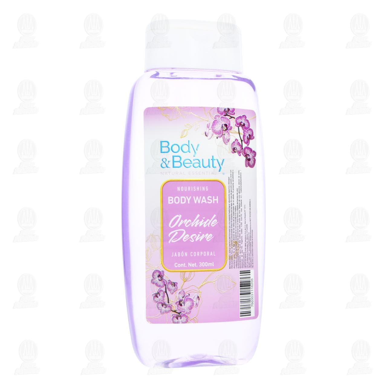 Jab&oacute;n Corporal Body & Beauty Natural Essential Nourishing Body Wash Orchide Desire, 300 ml.