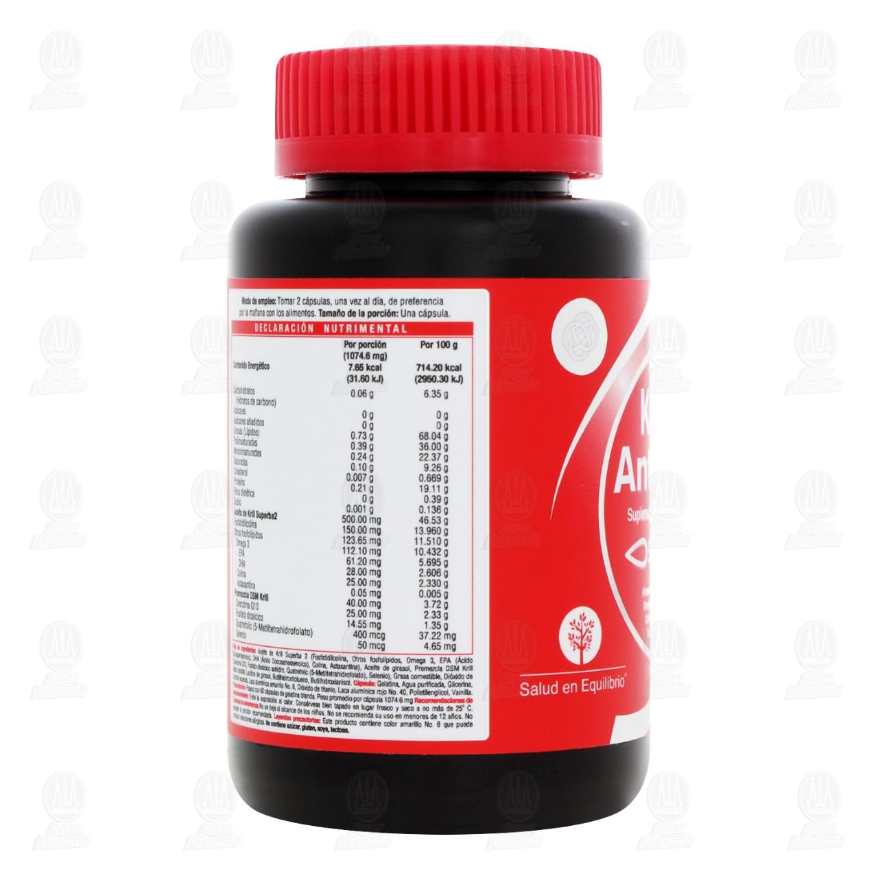 Suplemento Alimenticio Krill Antarta, 60 C&aacute;psulas. image number 2