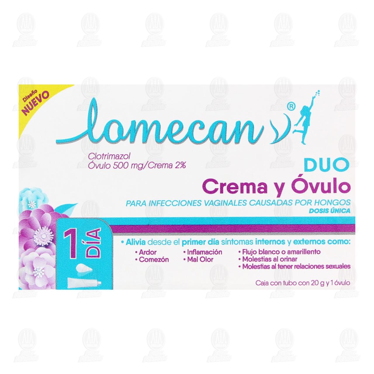 Lomecan V Duo Crema y Ovulo, 2 pzas. image number 1