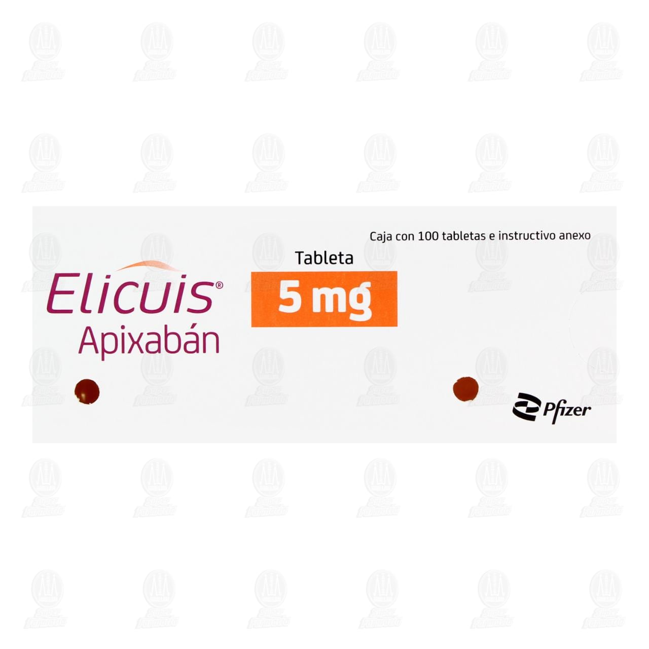 Elicuis 5 mg, 100 Tabletas. image number 1