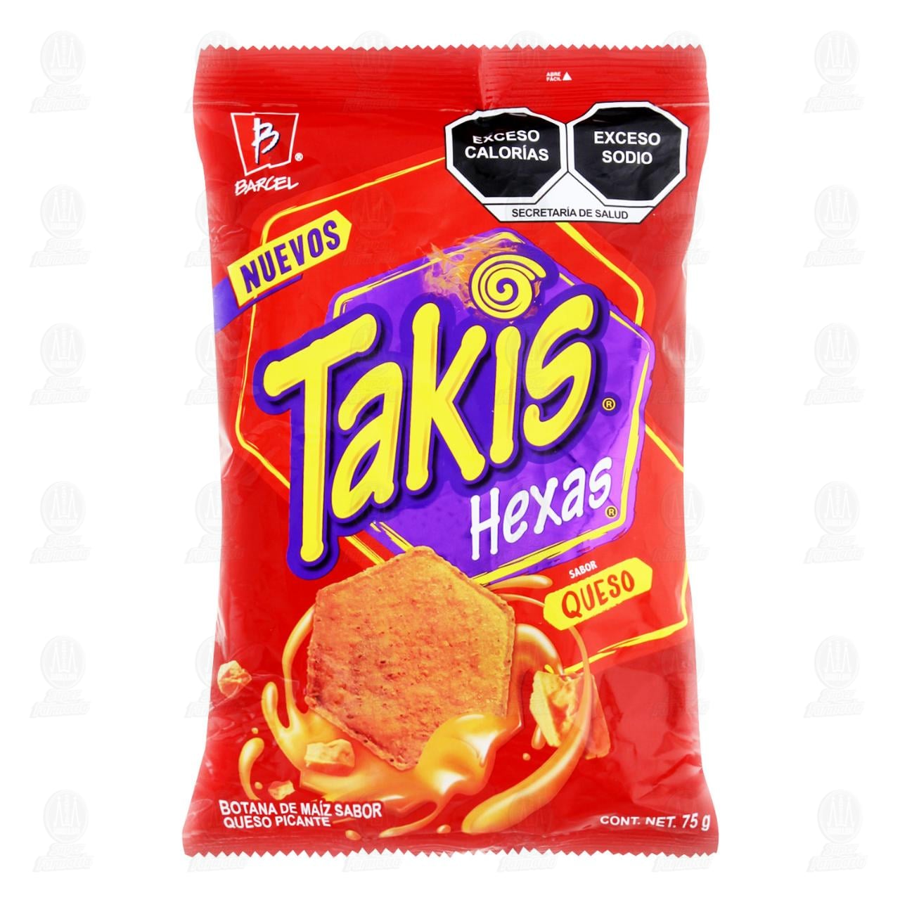 Imagen para Botana Barcel Takis Hexas Sabor Queso Picante, 75 gr.