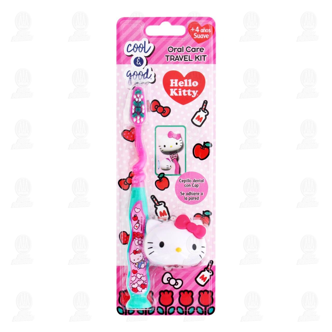Cepillo de Dientes Cool & Good Oral Care Travel Kit Hello Kitty, 1 pz.
