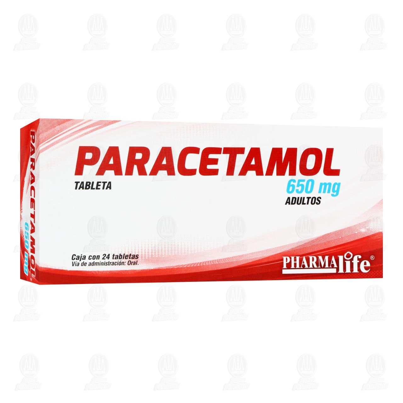 Imagen para Paracetamol 650 mg, 24 Tabletas Pharmalife.