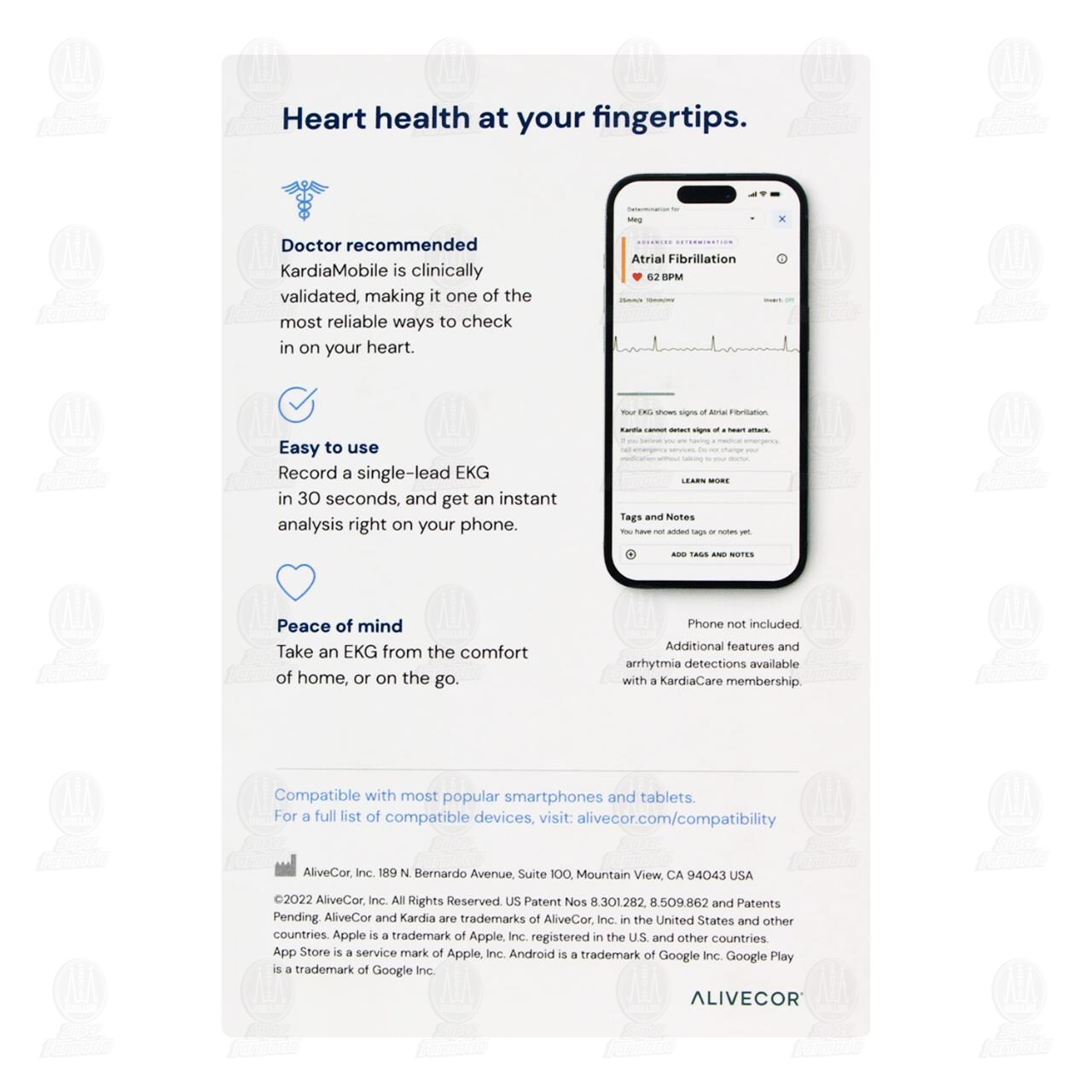 Electrocardiógrafo Kardia Mobile, 1 pz. image number 2