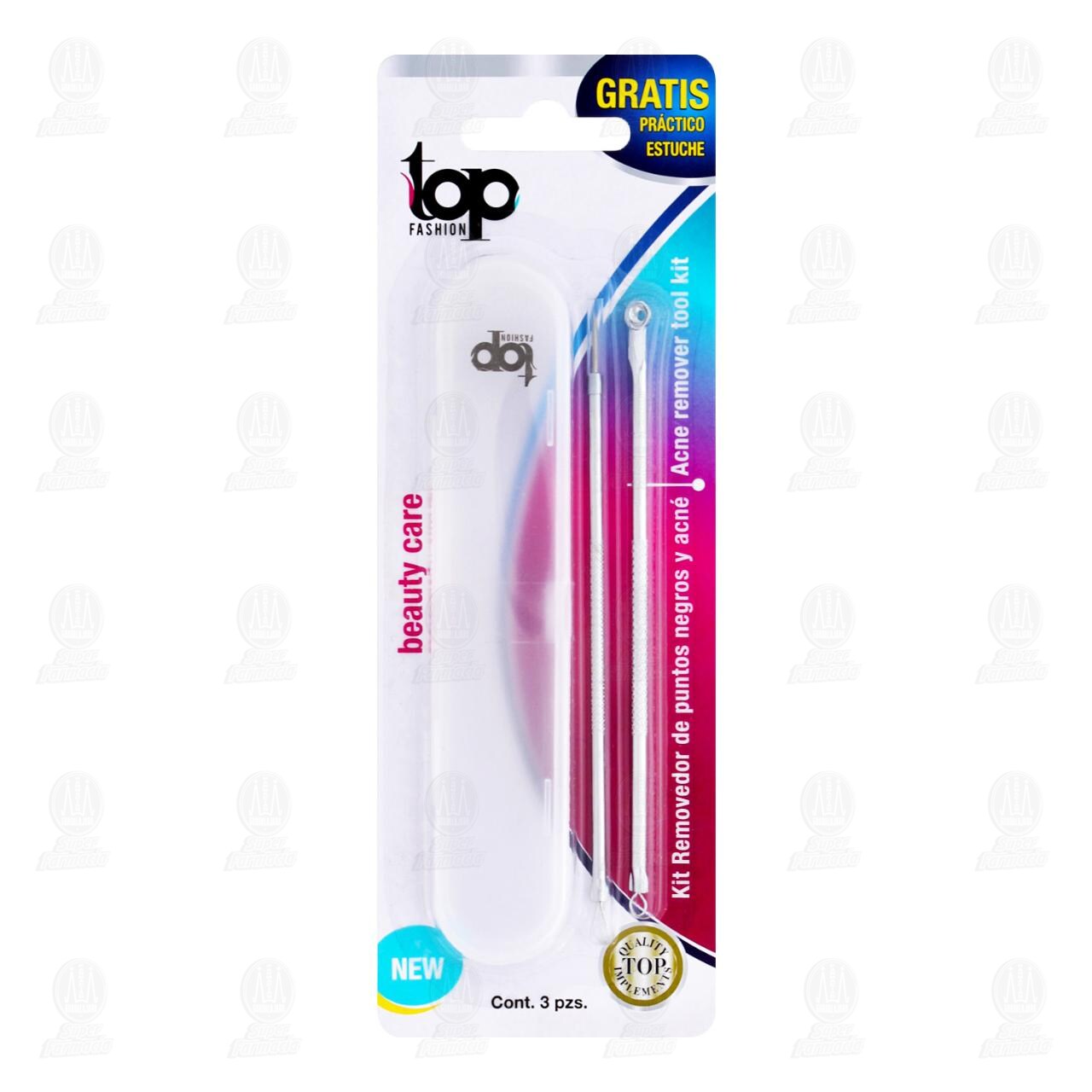Kit Removedor Top Fashion de Puntos Negros y Acné, 3 pzas.