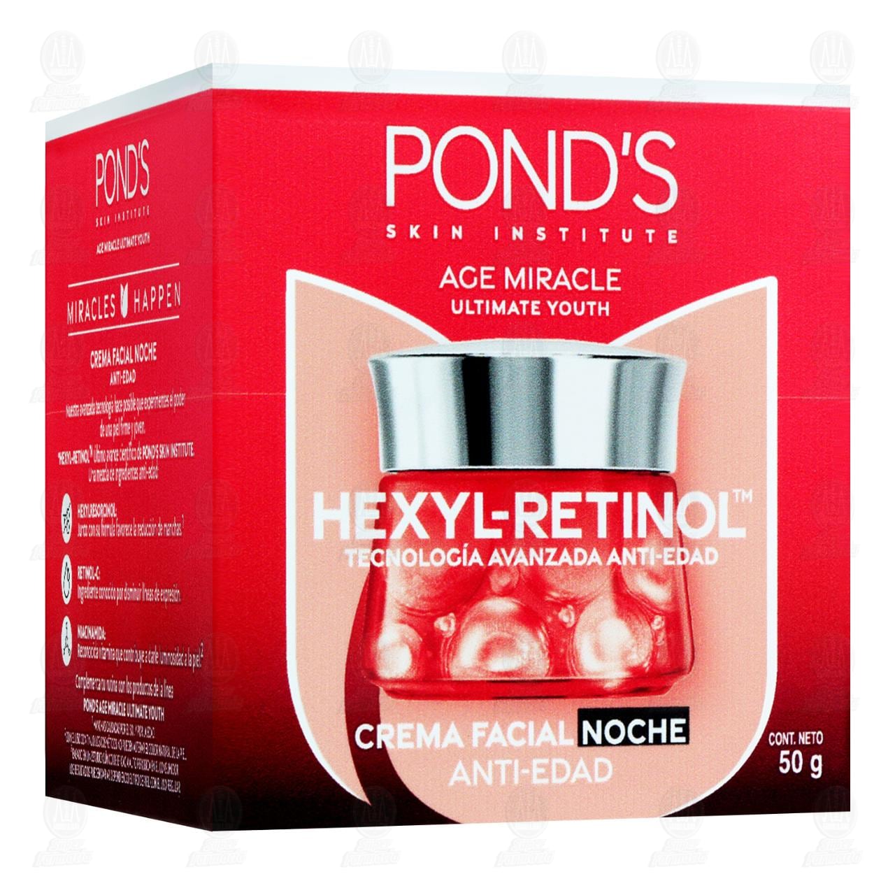 Imagen para Crema Facial Pond's Noche Age Miracle Hexyl-Retinol Anti-Edad, 50 gr.