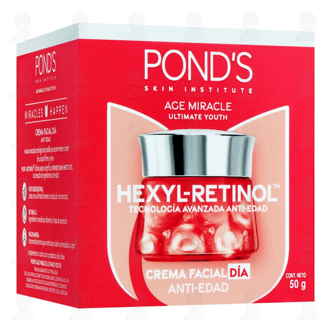 Imagen para Crema Facial Pond's Día Age Miracle Hexyl-Retinol Anti-Edad, 50 gr.