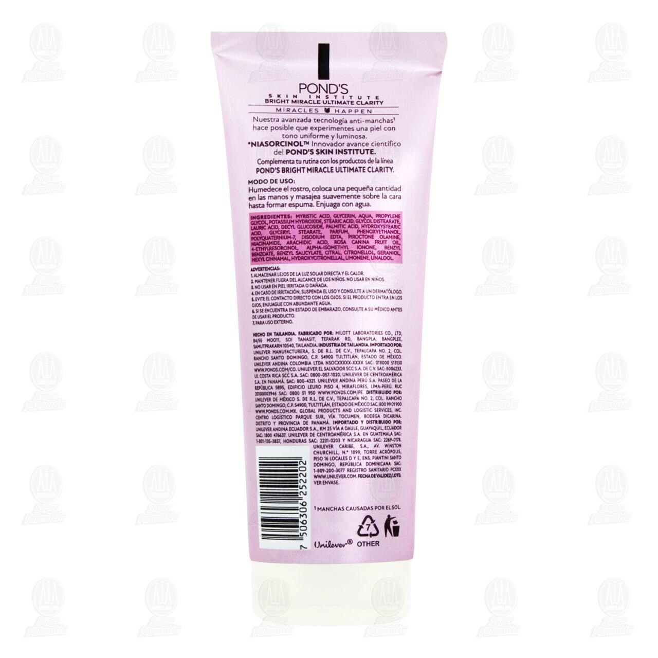 Limpiador Facial Pond's Bright Miracle Niasorcinol, 100 gr. image number 1