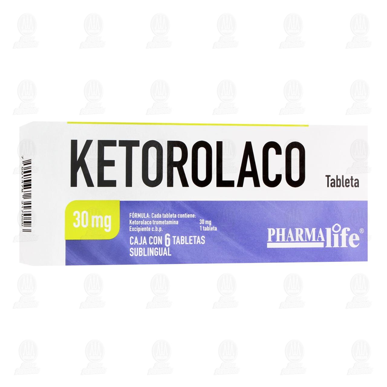 Ketorolaco 30 mg, 6 Tabletas Pharmalife. image number 0