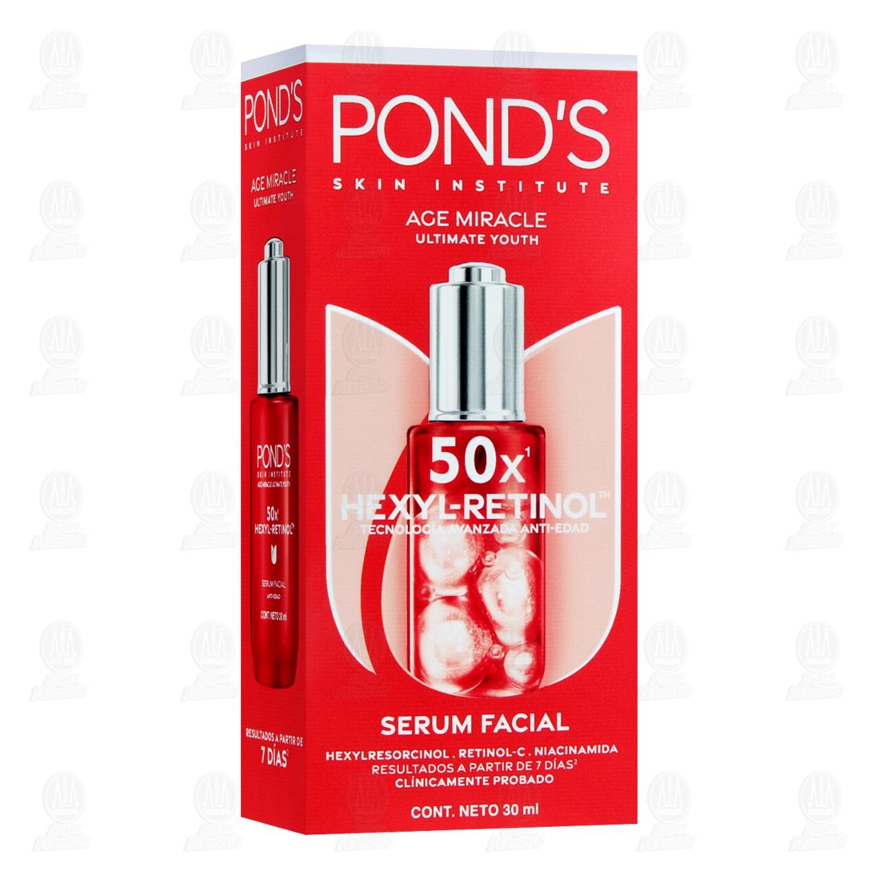 S&eacute;rum Facial Pond's Age Miracle Hexyl-Retinol Tecnolog&iacute;a Avanzada Anti-Edad, 30 ml. image number 0