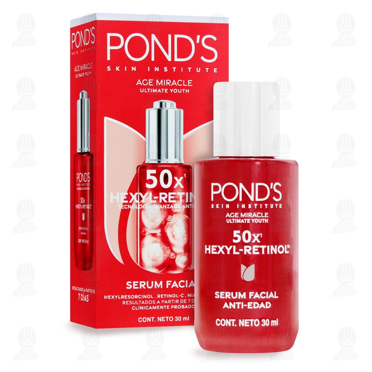 S&eacute;rum Facial Pond's Age Miracle Hexyl-Retinol Tecnolog&iacute;a Avanzada Anti-Edad, 30 ml. image number 3