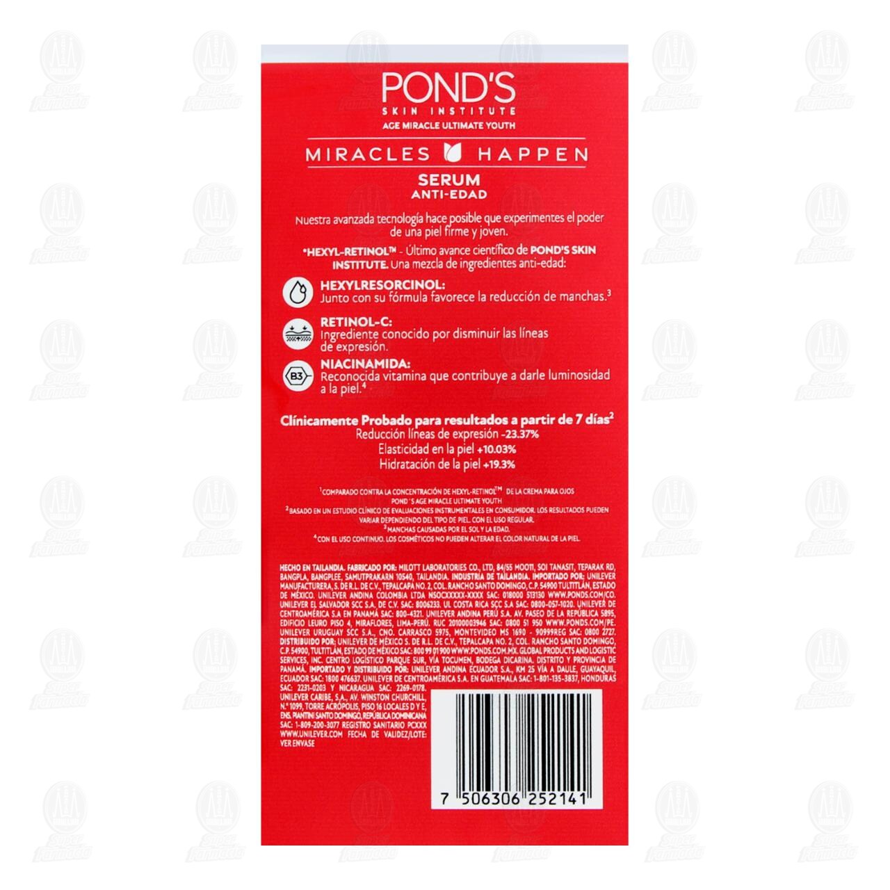 S&eacute;rum Facial Pond's Age Miracle Hexyl-Retinol Tecnolog&iacute;a Avanzada Anti-Edad, 30 ml. image number 2