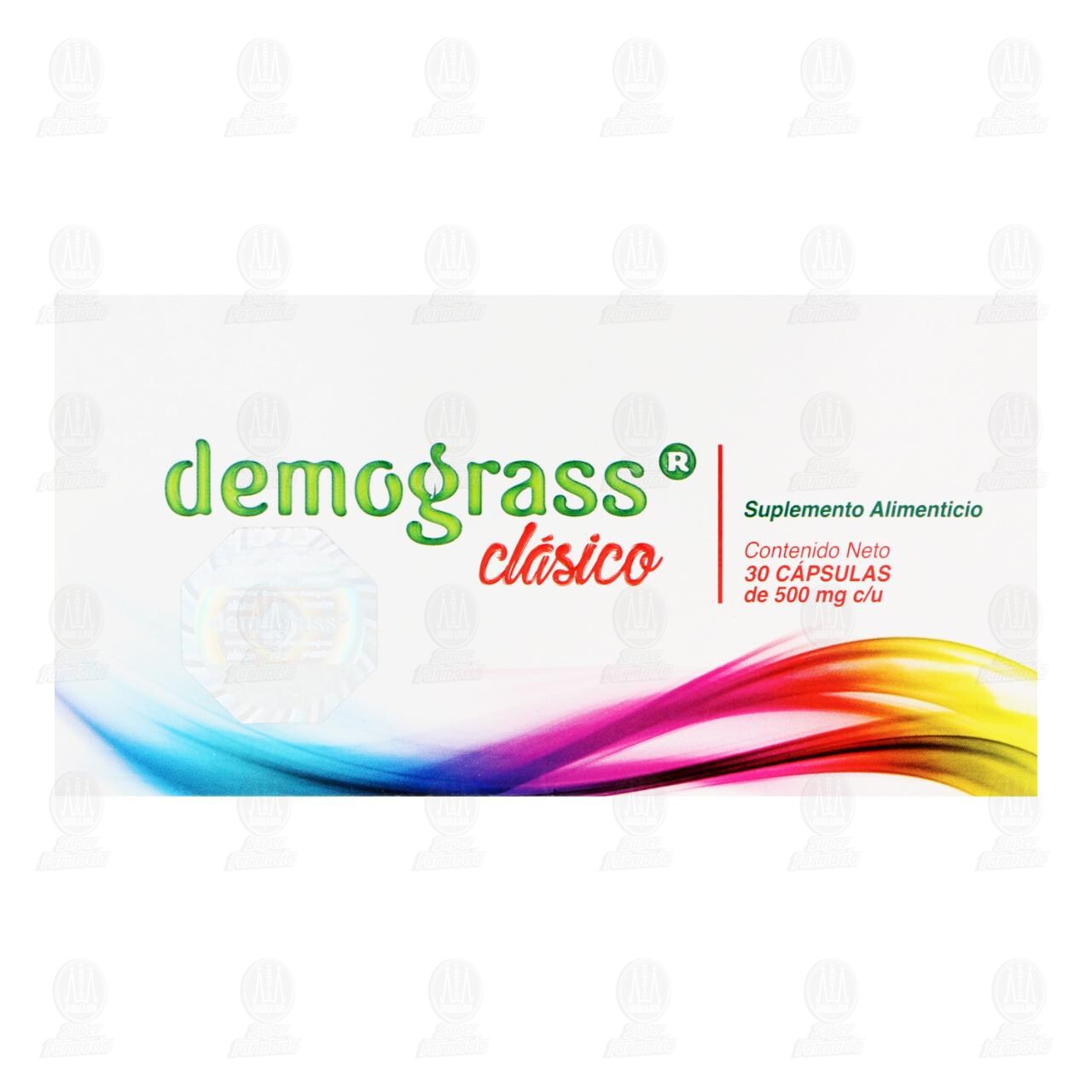 Demograss Cl&aacute;sico 500 mg, 30 C&aacute;psulas. image number 1