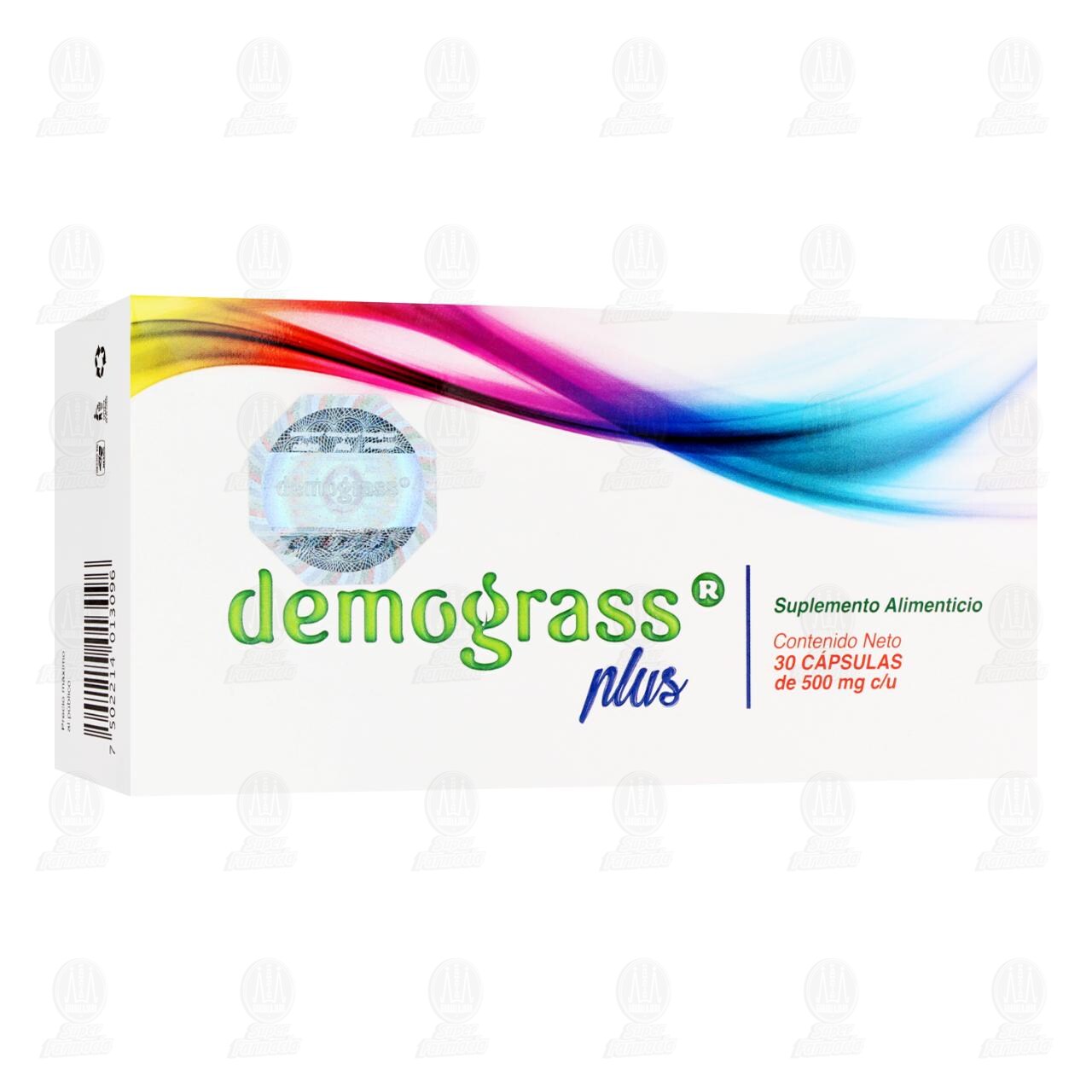 Demograss Plus 500 mg, 30 C&aacute;psulas. image number 0