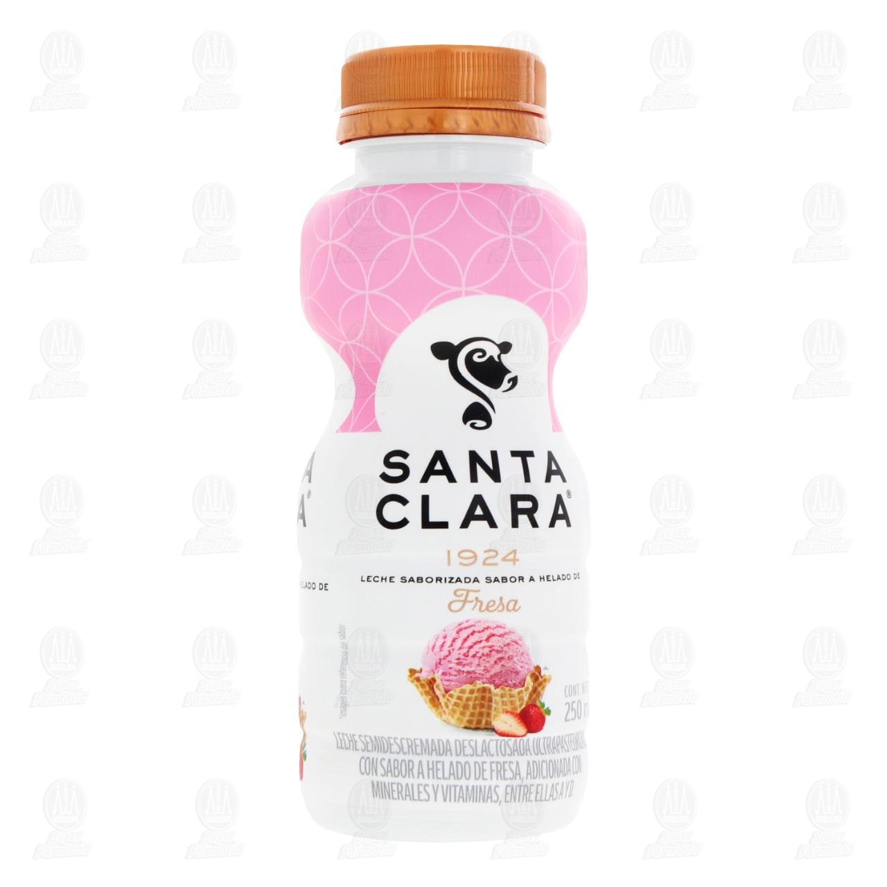 Imagen para Leche Sabor a Helado de Fresa Santa Clara, 250 ml.