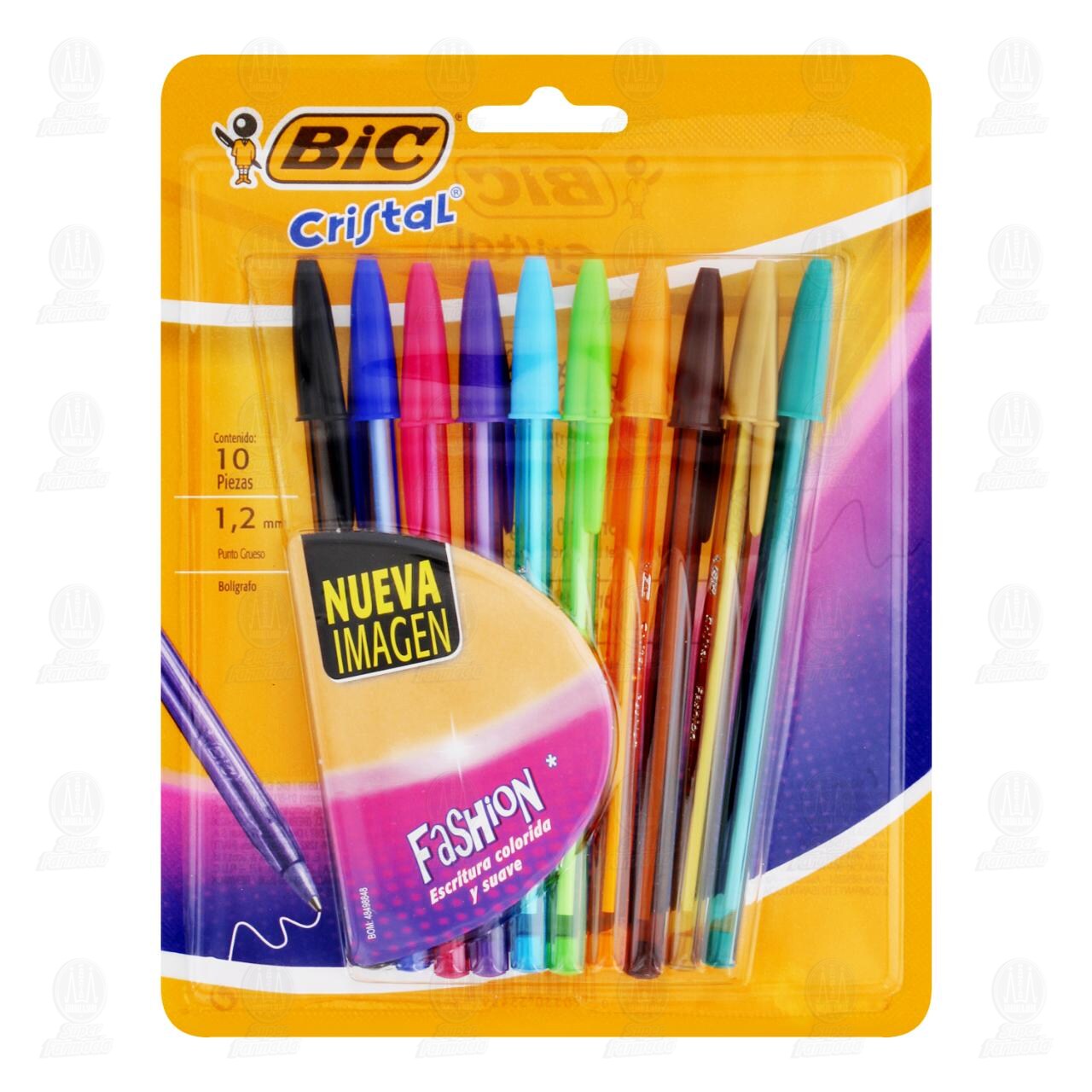Bolígrafo Bic Cristal Punto Grueso, 1 pzas.