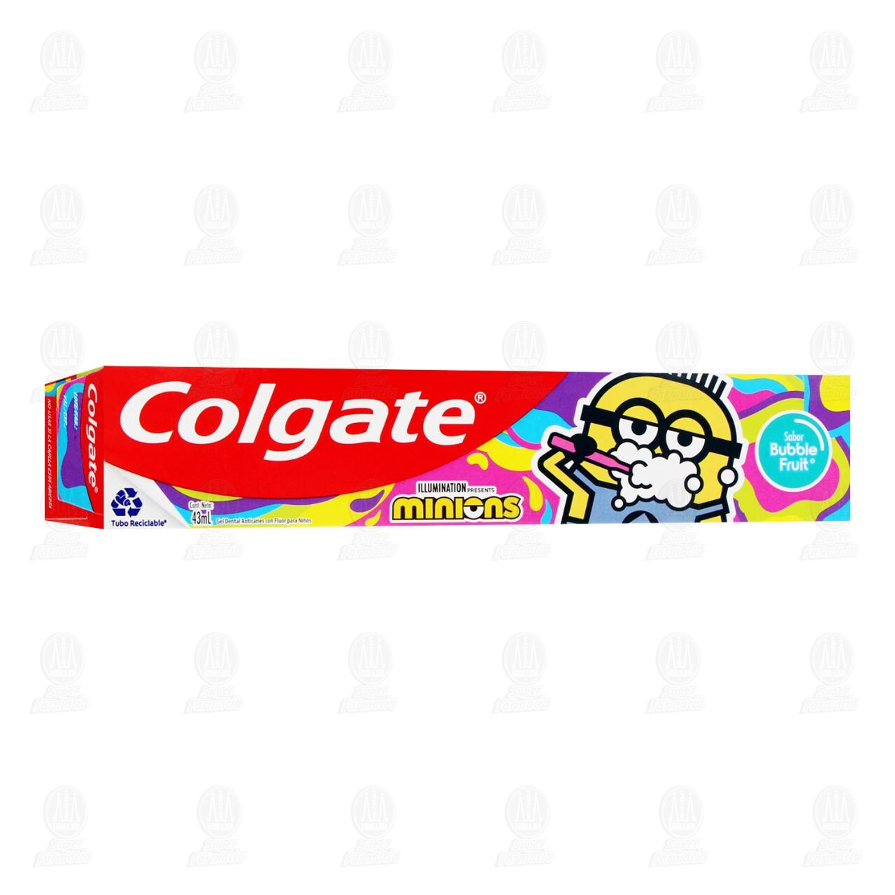 Pasta Dental Colgate Minions Sabor Buble Fruit, 43 ml.