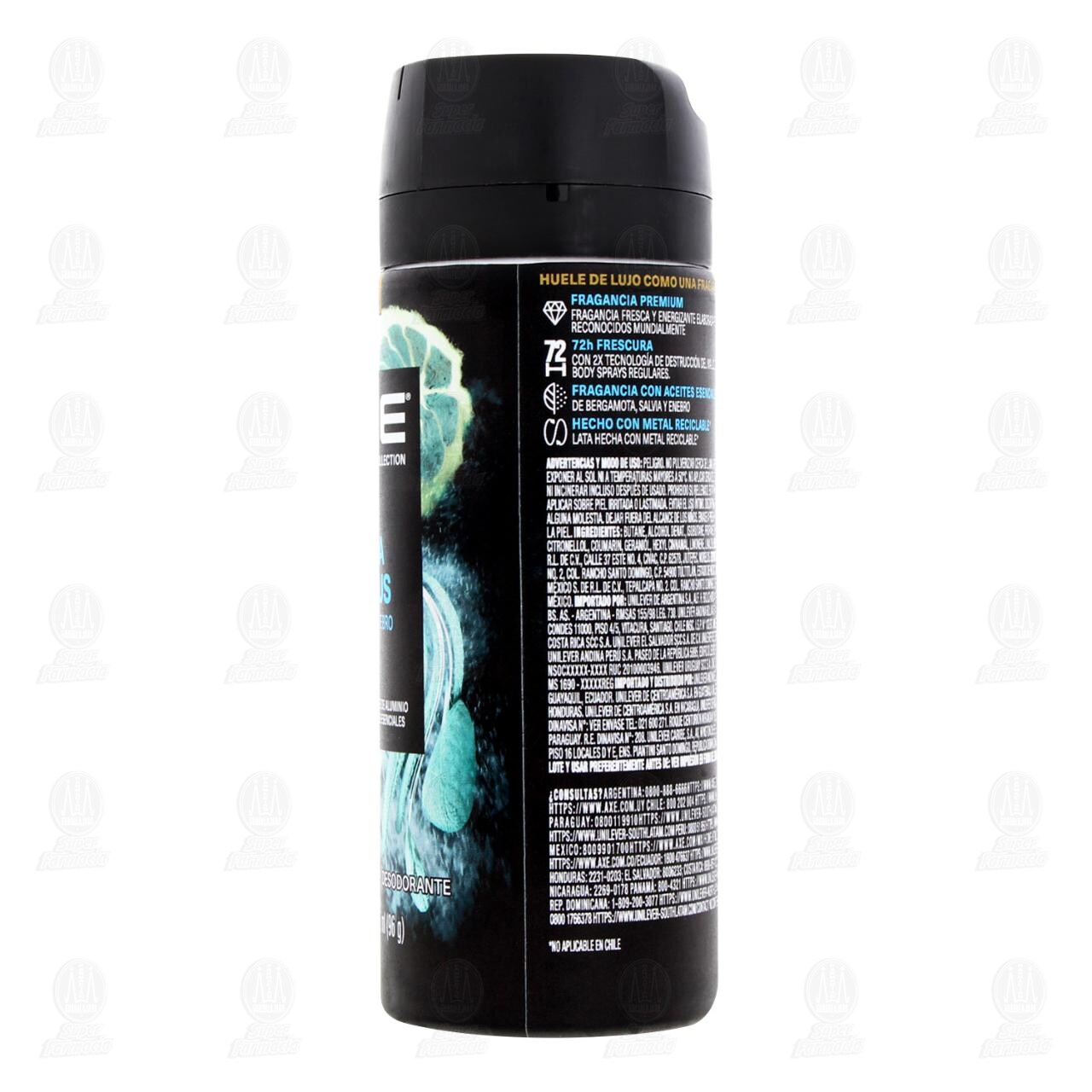 Desodorante Axe Fine Fragance Collection Aqua Citrus en Aerosol, 150 ml. image number 2