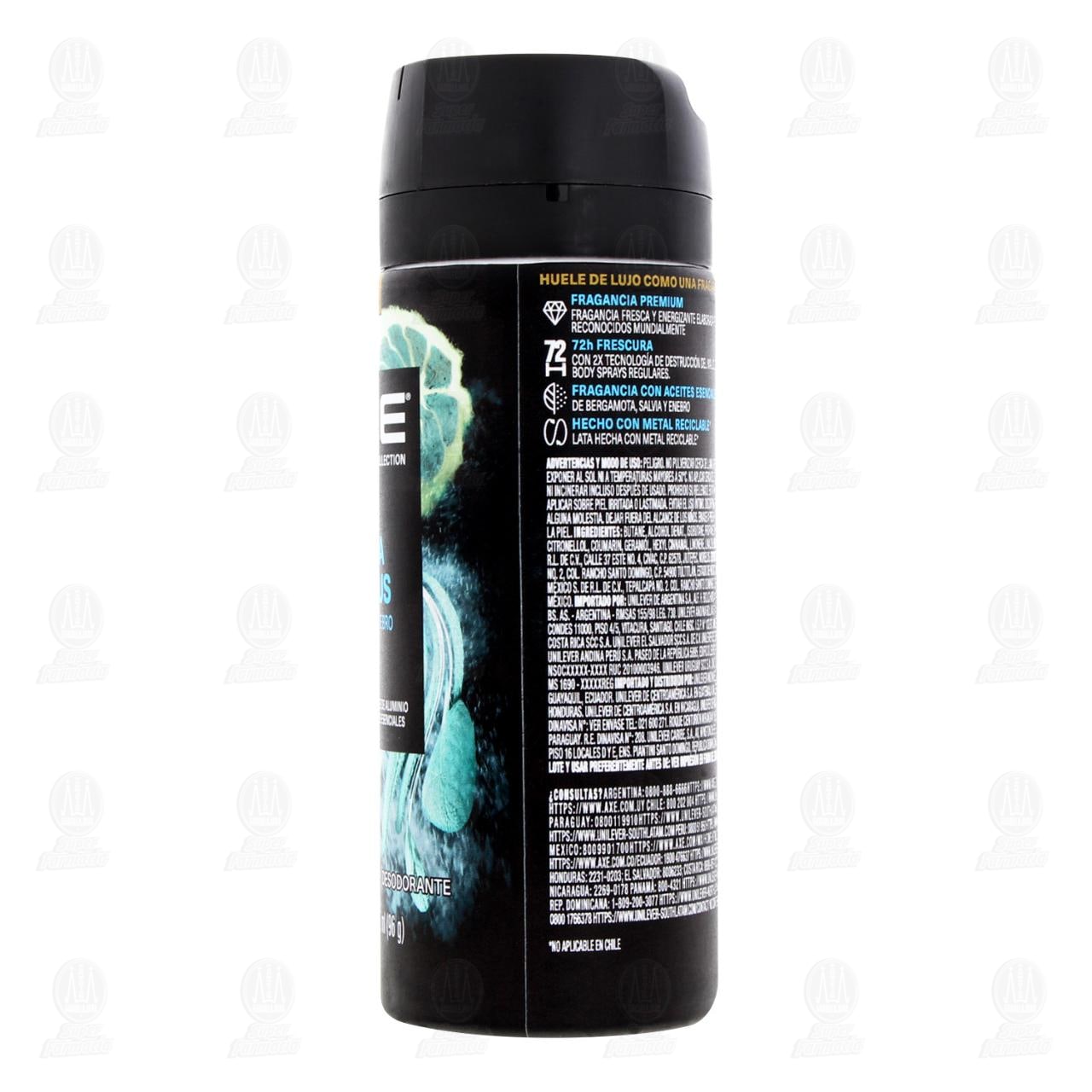 Desodorante Axe Fine Fragance Collection Aqua Citrus en Aerosol, 150 ml. image number 2