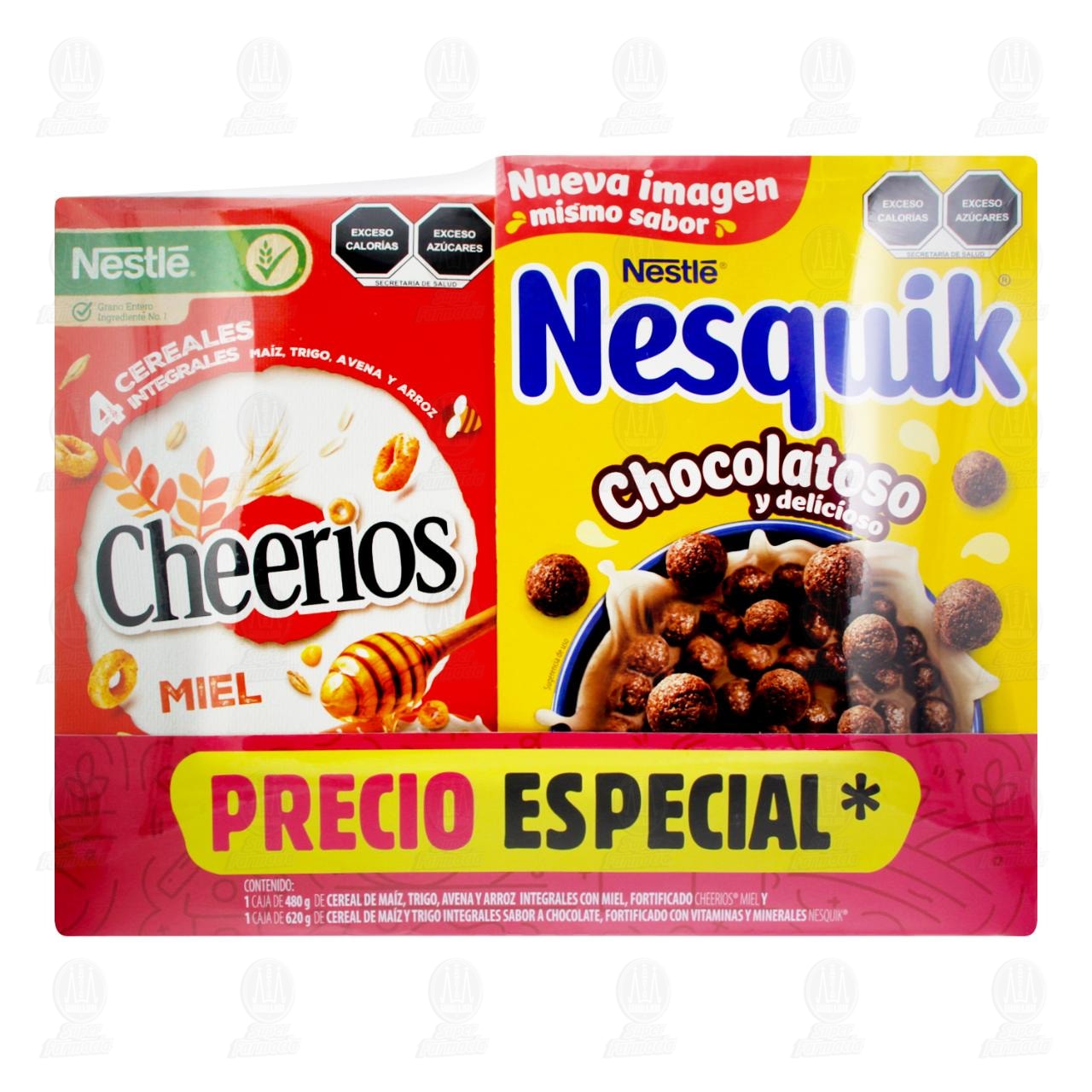 Pack Cereal Nestl&eacute; Precio Especial Cheerios Miel de 480 gr + Nesquik de 620 gr, 2 pzas. image number 1