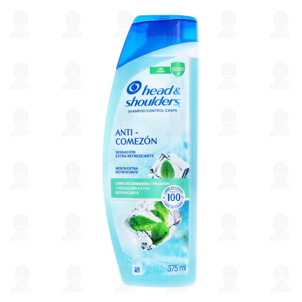 Shampoo Head & Shoulders Anti-Comez&oacute;n Menta Refrescante, 375 ml. image number 1