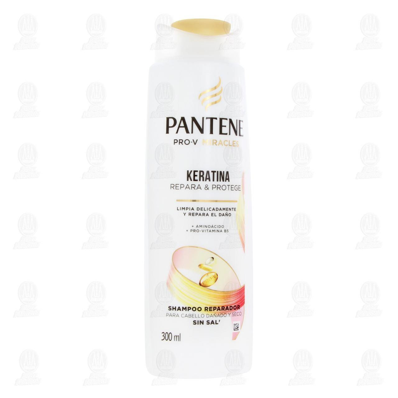 Shampoo Pantene Pro-V Miracles Keratina Repara & Protege, 300 ml. image number 0