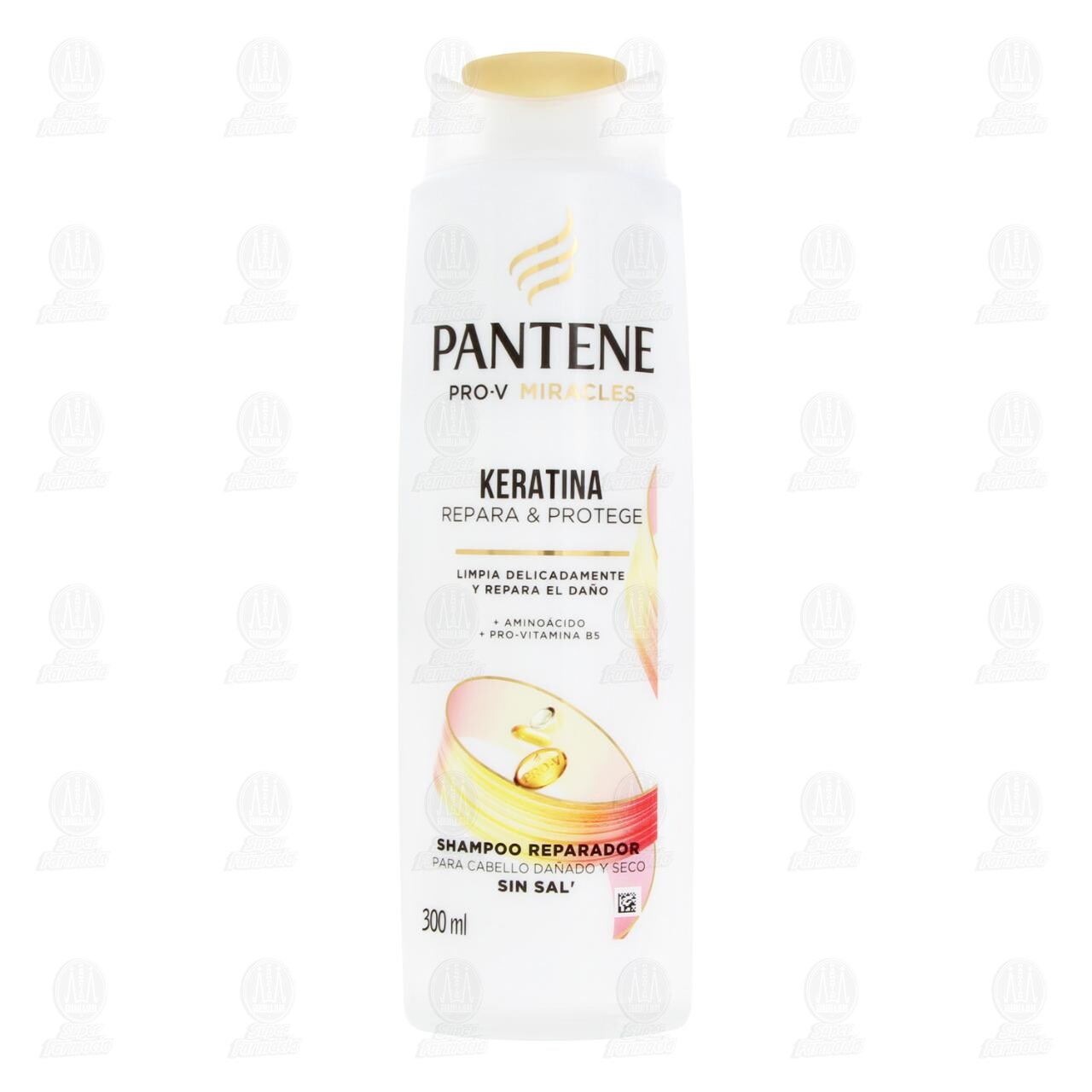 Shampoo Pantene Pro-V Miracles Keratina Repara & Protege, 300 ml. image number 1