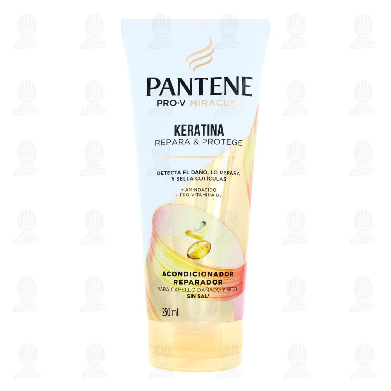 Acondicionador Pantene Pro-V Miracles Keratina Repara & Protege, 250 ml.