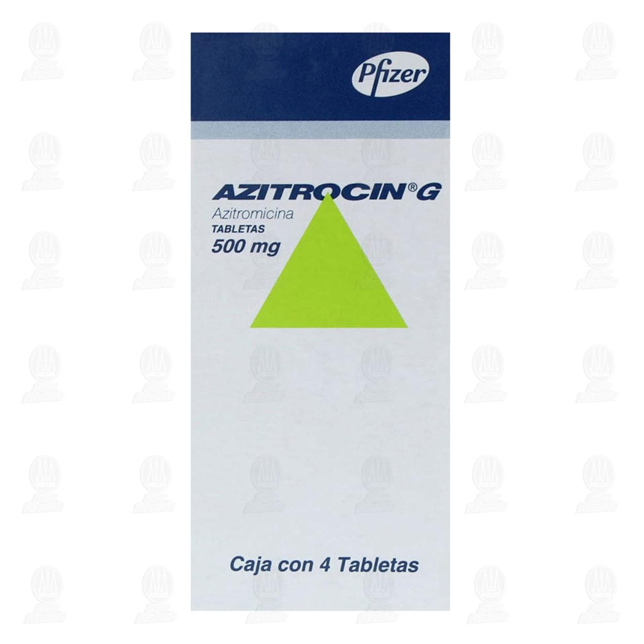 Azitrocin G 500 mg, 4 Tabletas. image number 1