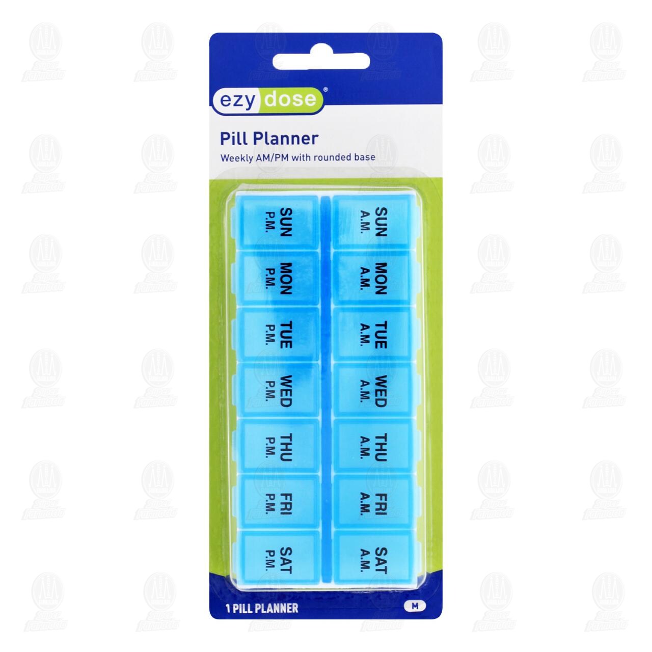 Pastillero Ezy Dose Planificador Semanal AM/PM, 1 pz. image number 0