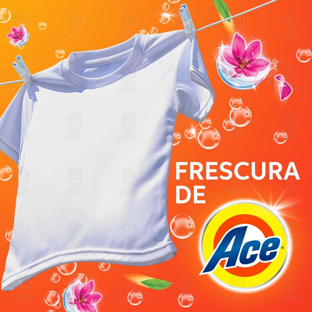 Detergente en Polvo Ace Limpieza Instantánea, 1.728 gr. de ACE ...
