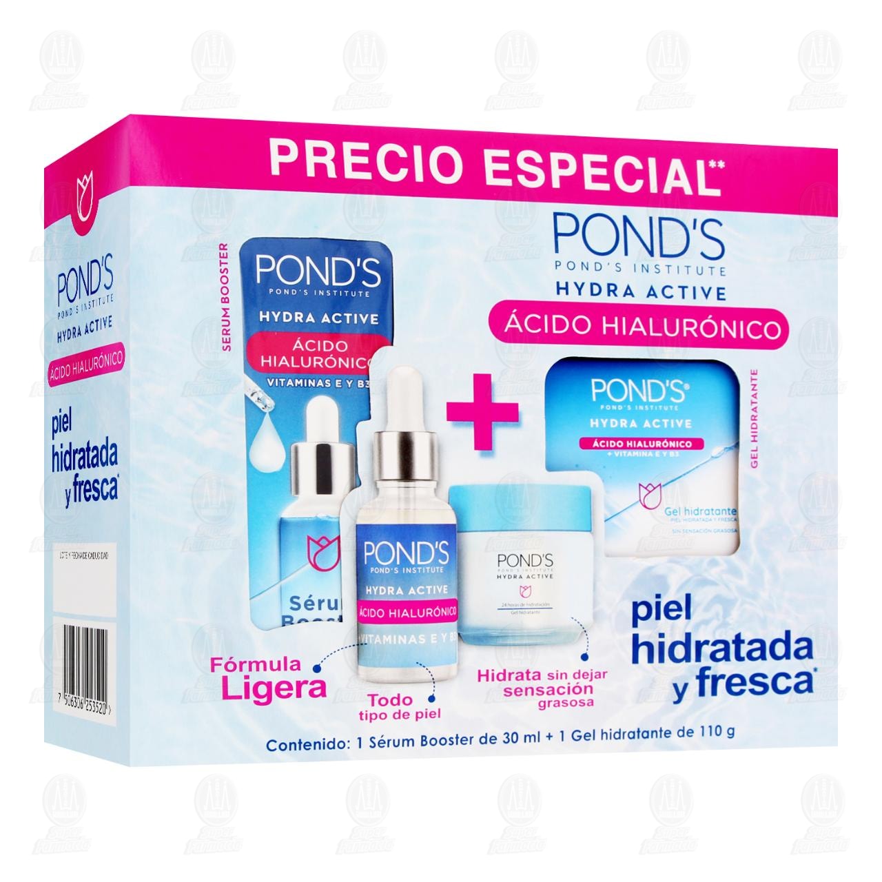 Imagen para Pack Pond's Hydra Active Ácido Hialurónico Precio Especial, 2 pzas.