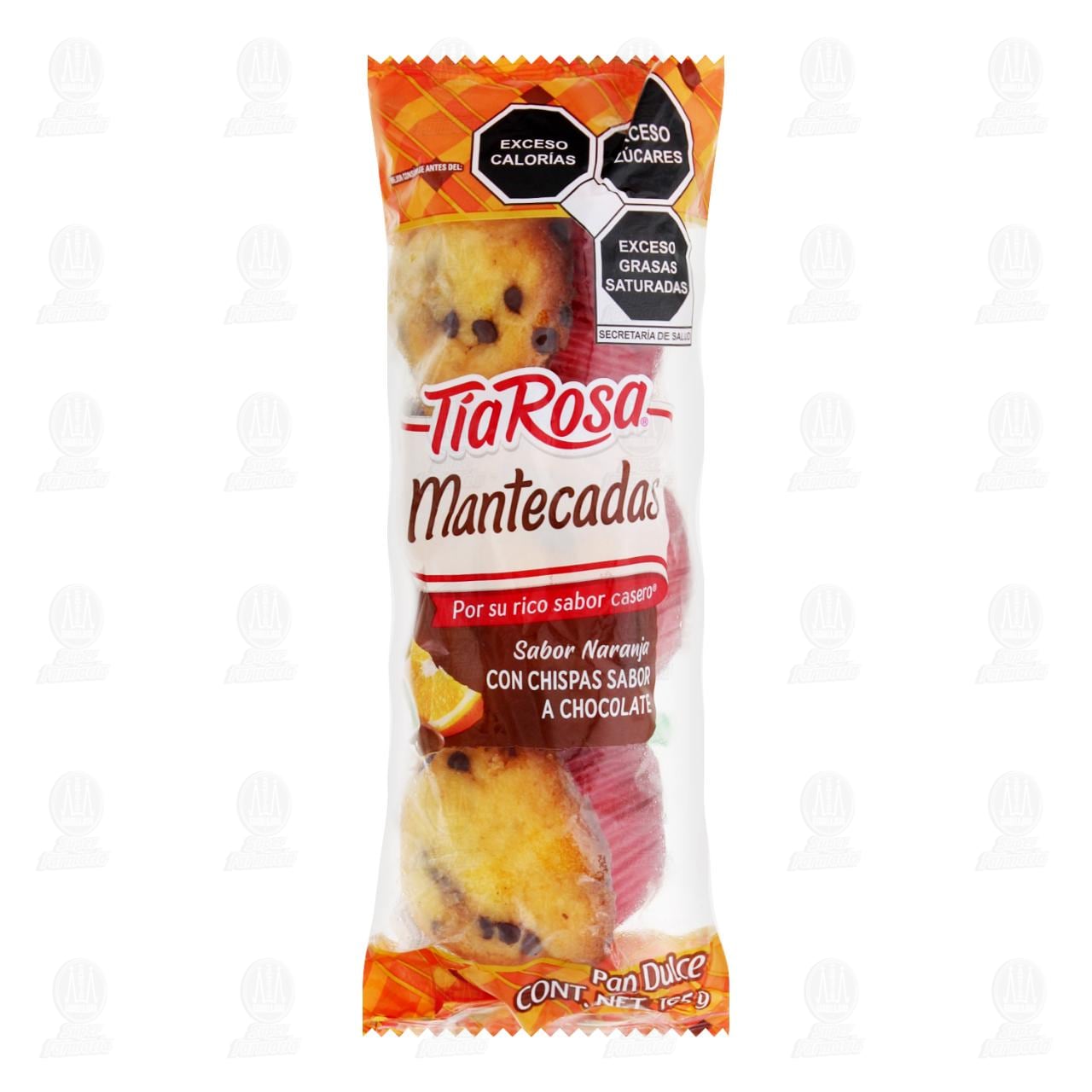 Imagen para Mantecadas Tía Rosa Sabor Naranja con Chispas de Chocolate, 165 gr.