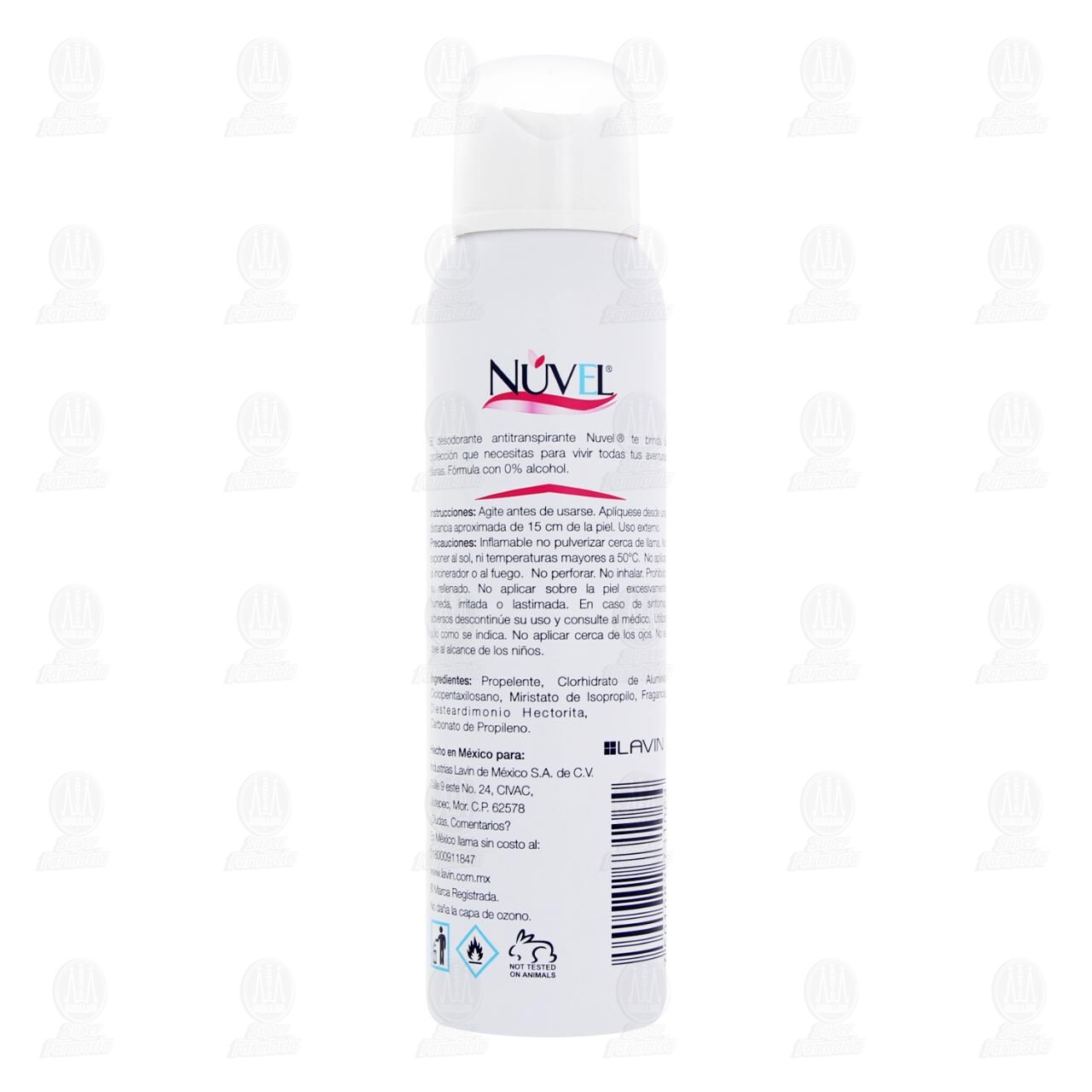 Desodorante Nuvel Antitranspirante Softy en Aerosol, 170 ml. image number 2