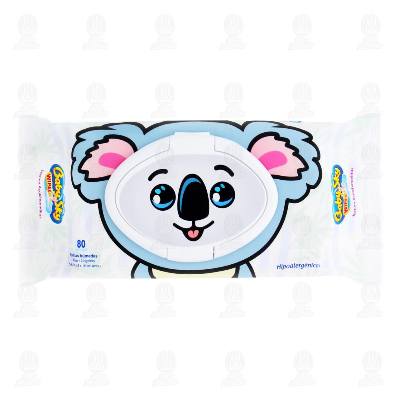 Imagen para Toallitas Húmedas Baby Sky para Bebé Hipoalergénicas, 80 pzas.