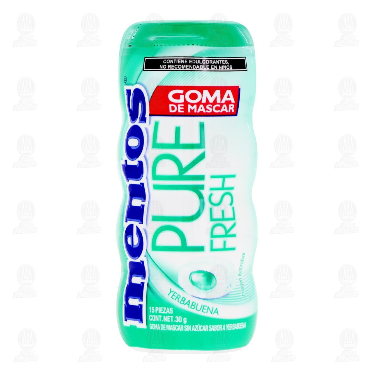 Imagen para Goma de Mascar Mentos Pure Fresh Yerbabuena, 30 gr.