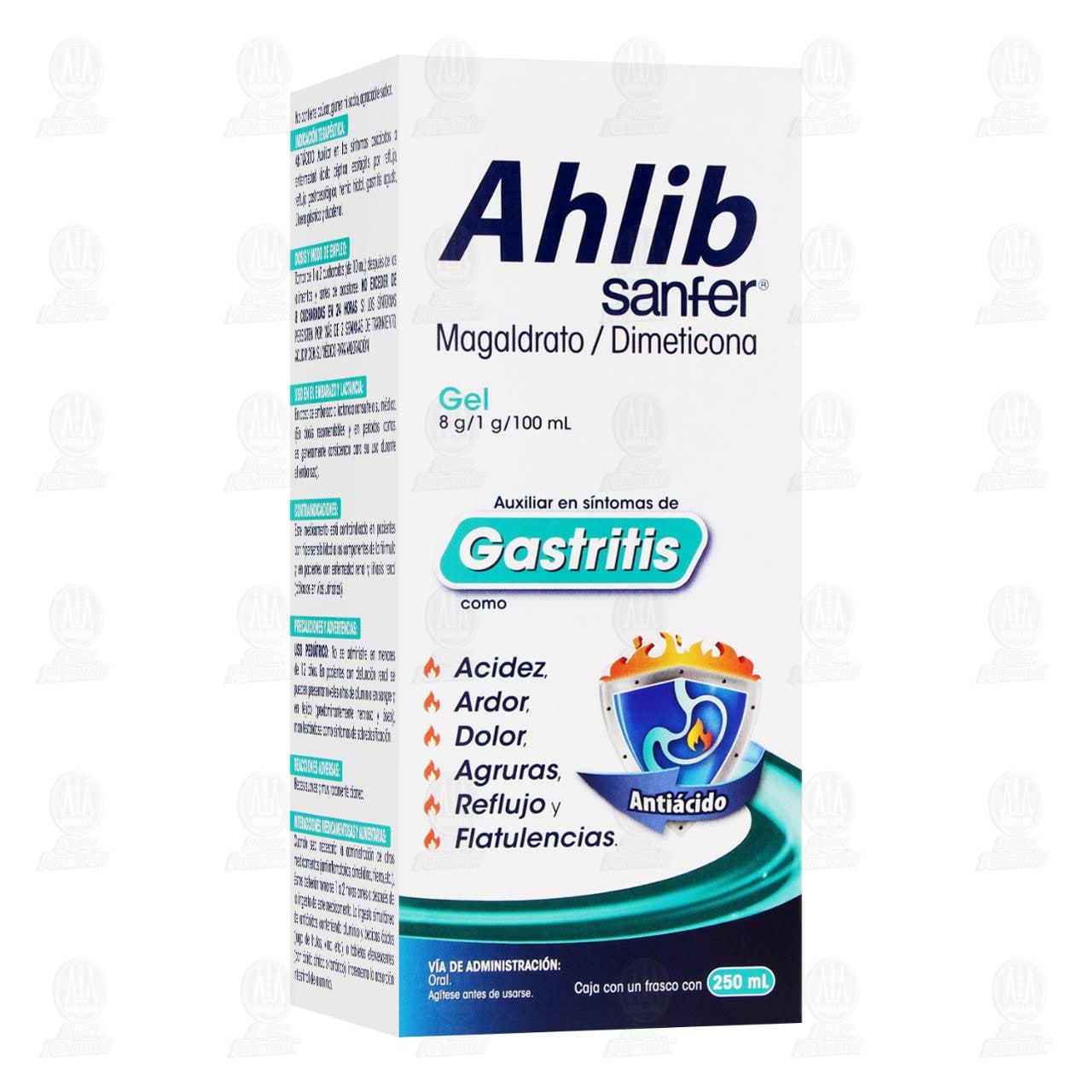 Imagen para Ahlib 8mg/1mg/100ml Gel, Frasco con 250 ml.