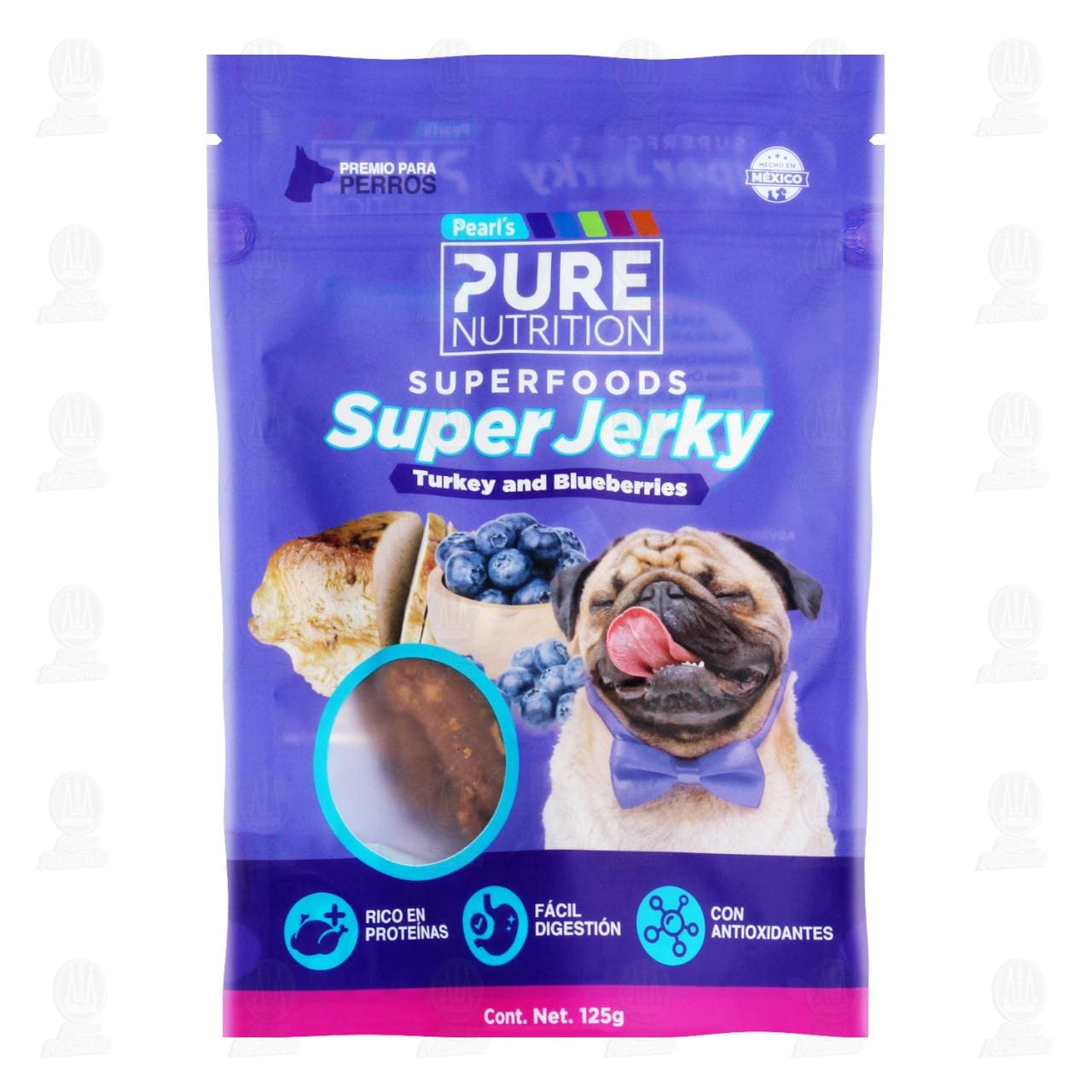 Imagen para Premio para Perros Pearl's Pure Nutrition Super Jerky, 125 gr.