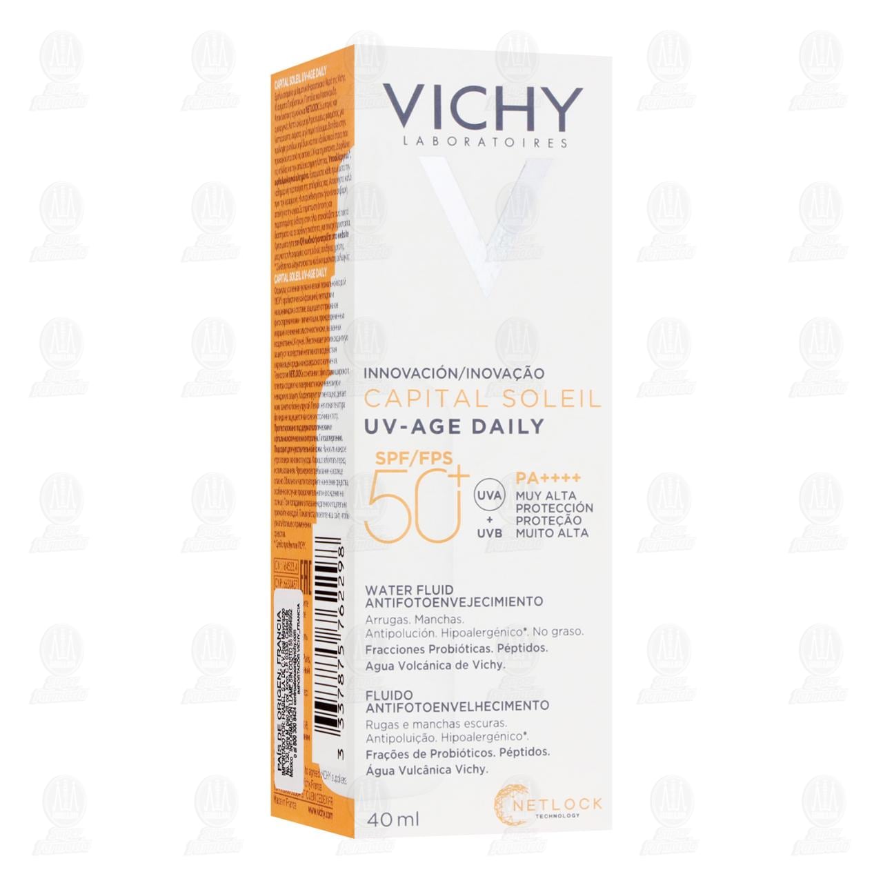 Imagen para Vichy Capital Soleil UV-Age Daily FPS 50+ Water Fluid Antifotoenvejecimiento, 40 ml.