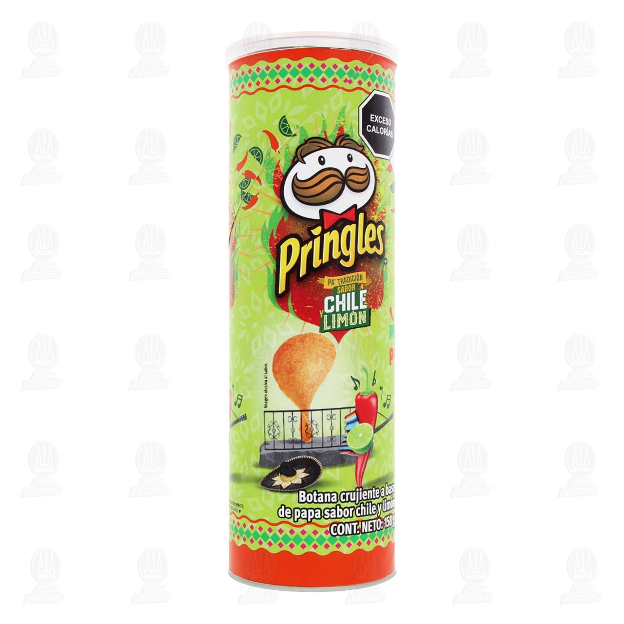 Imagen para Papas Pringles Sabor Chile y Limón, 158 gr.