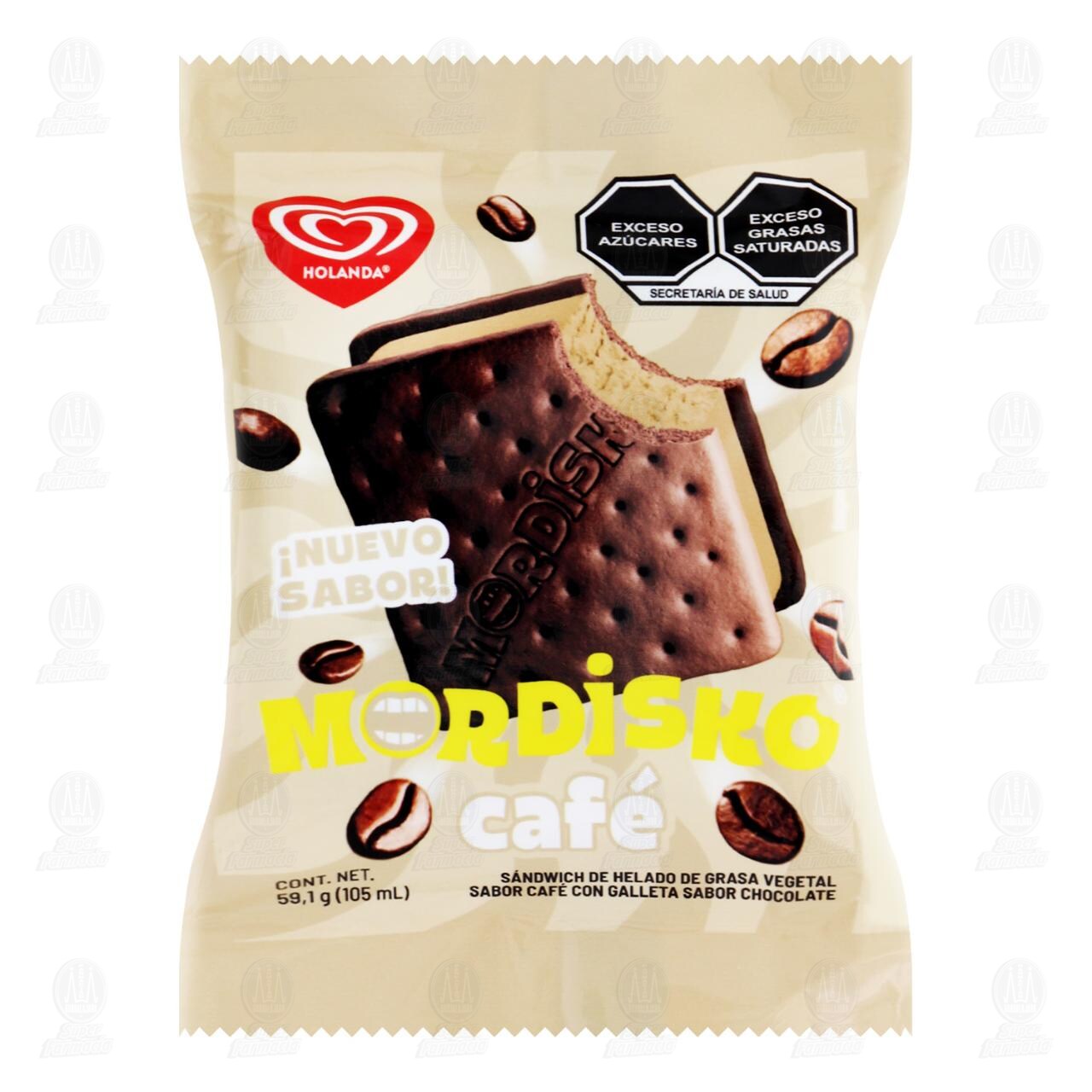 Sandwich Helado Holanda Mordisko Café, 105 ml.