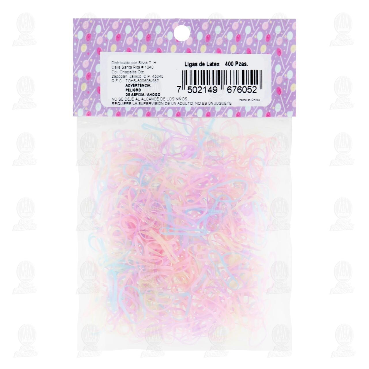 Ligas Chivix de Latex Diferentes Colores, 400 pzas. image number 1