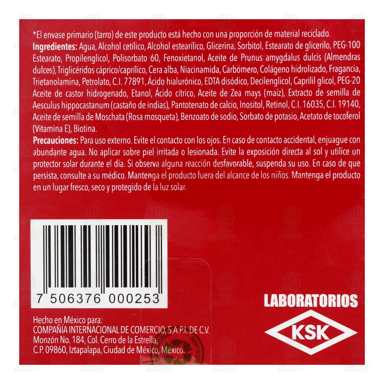 Crema Facial Vitacilina Antiarrugas Crema de Día y de Noche, 100 gr. image number 2