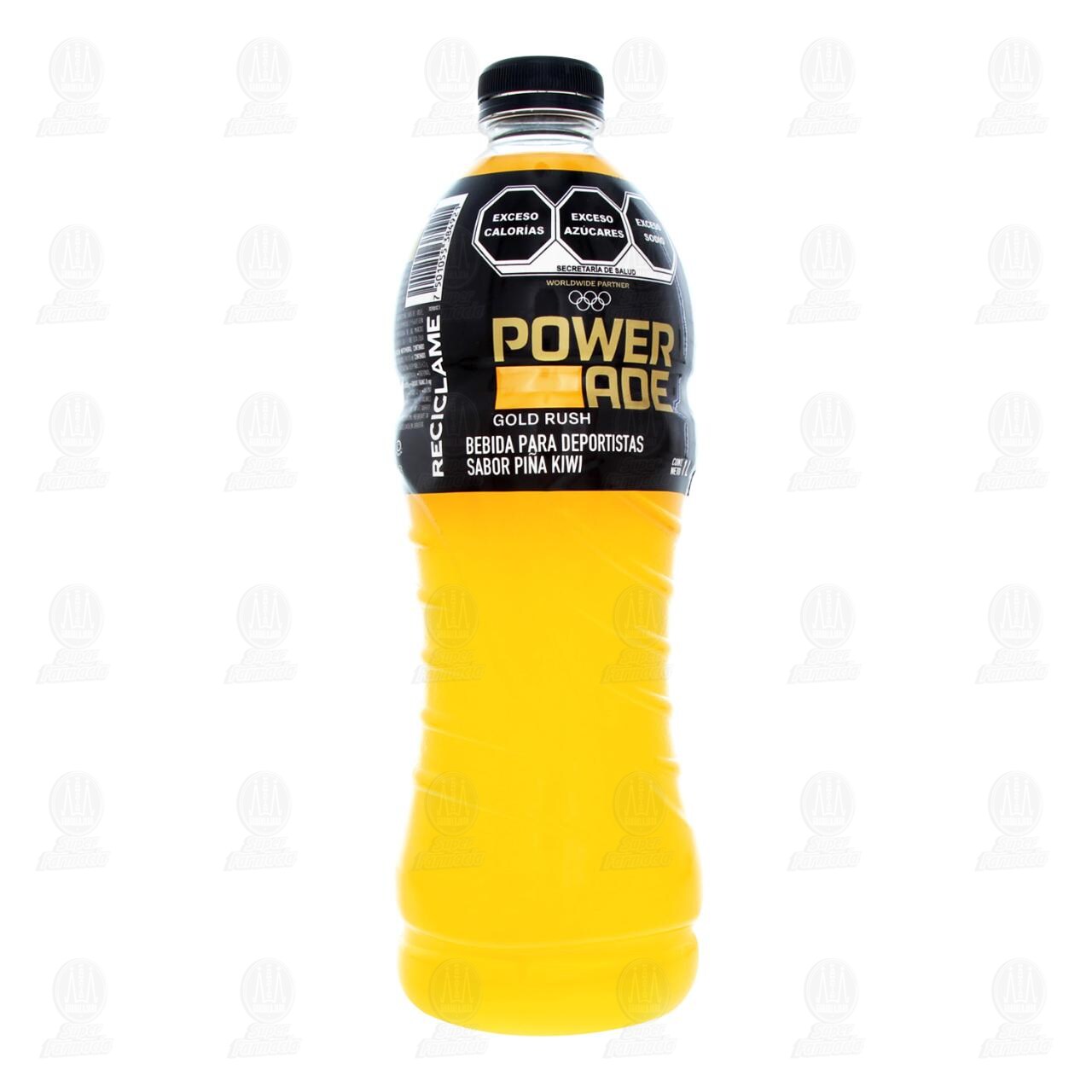 Imagen para Bebida Powerade Gold Rush Piña-Kiwi, 1 l.