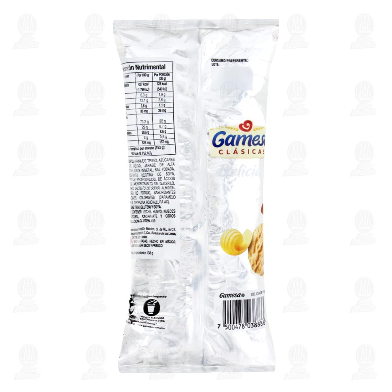 Galletas Gamesa Clásicas Delicias, 153 gr. de GAMESA | Farmacias ...