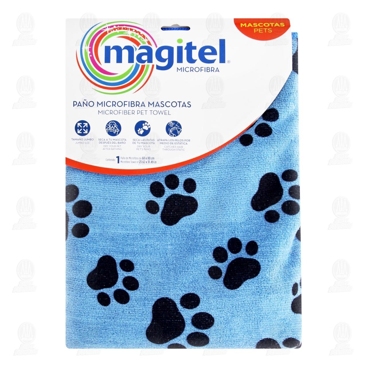 Paño Microfibra Magitel Mascotas, 1 pz (6x8 cm)