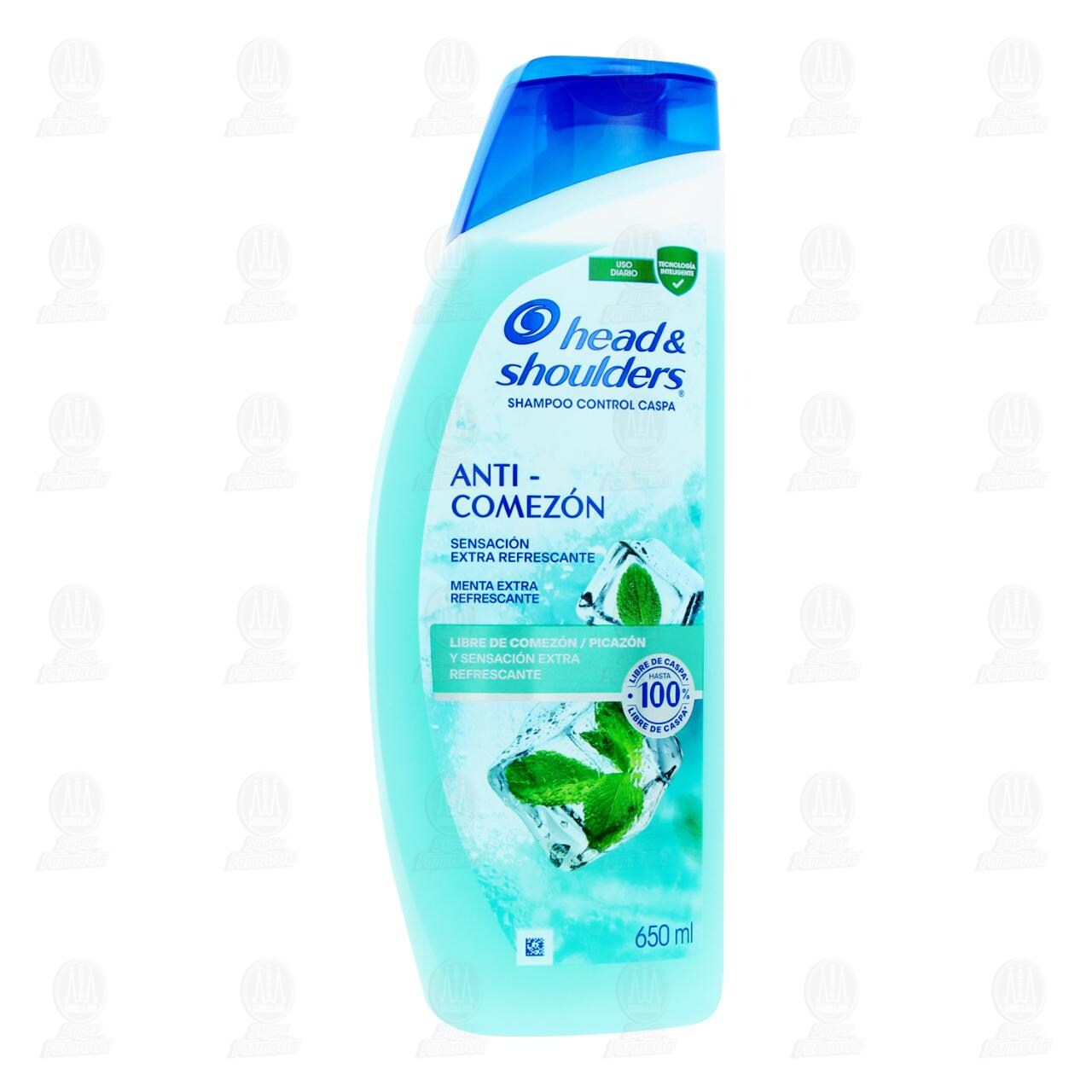 Shampoo Head & Shoulders Anti-Comez&oacute;n Menta Refrescante, 650 ml.