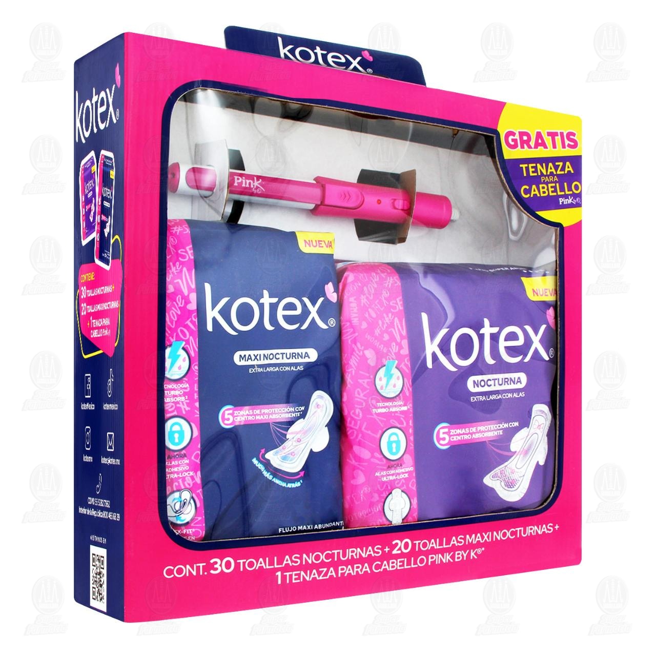 Imagen para Pack Kotex Nocturna, 3 pzas.